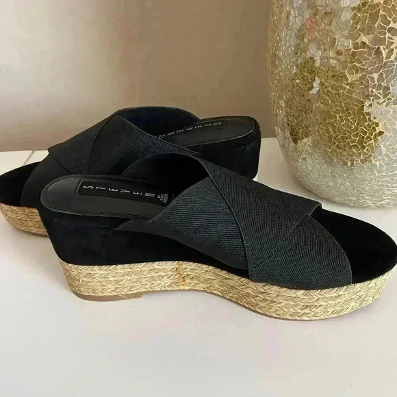 Steven By Steve Madden Kaycee Leather Wedge Sandal - Picture 2 of 9